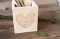 Preview: Stiftehalter Herz -personalisiert-